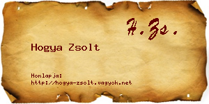 Hogya Zsolt névjegykártya