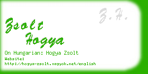 zsolt hogya business card